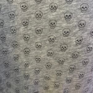 See by Chloe US Size 8 Skull Print Babydoll Top Tee 3/4 Sleeves Halloween